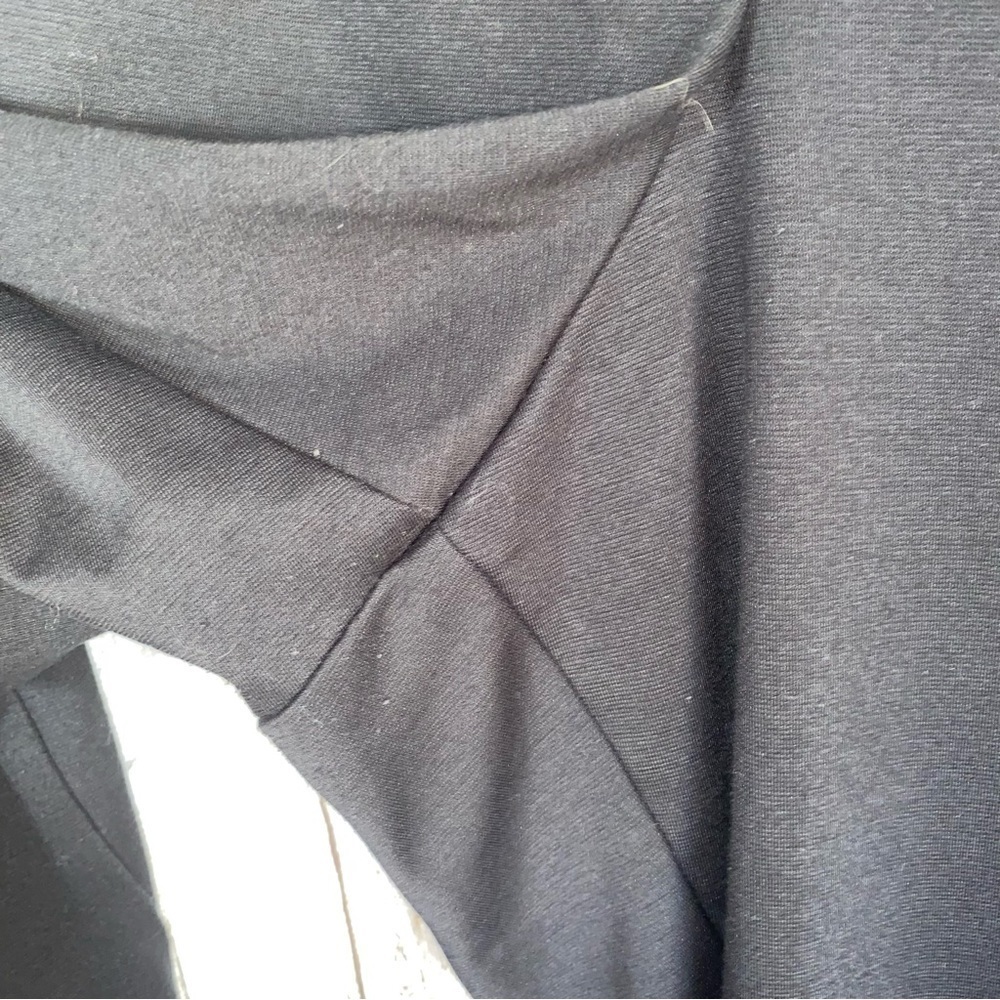 Lane Bryant Black Pull On Straight Leg Pants Petite - Picture 3 of 4
